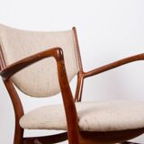 Danish teak and fabric armchair model BO-72, Finn Jhul for Bovirke 1946.