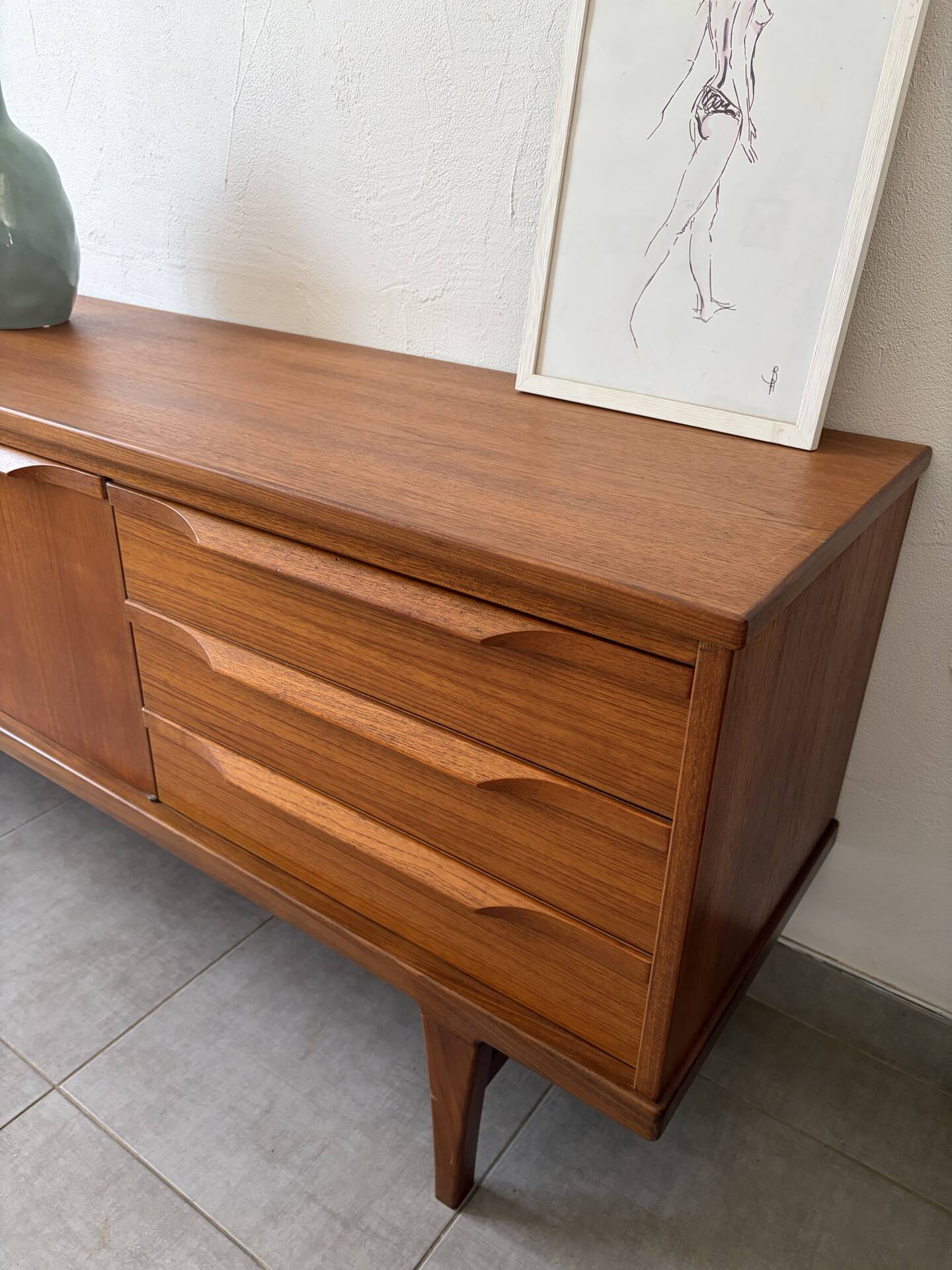 Vintage Scandinavian teak sideboard