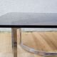 70's glass and chrome metal coffee table