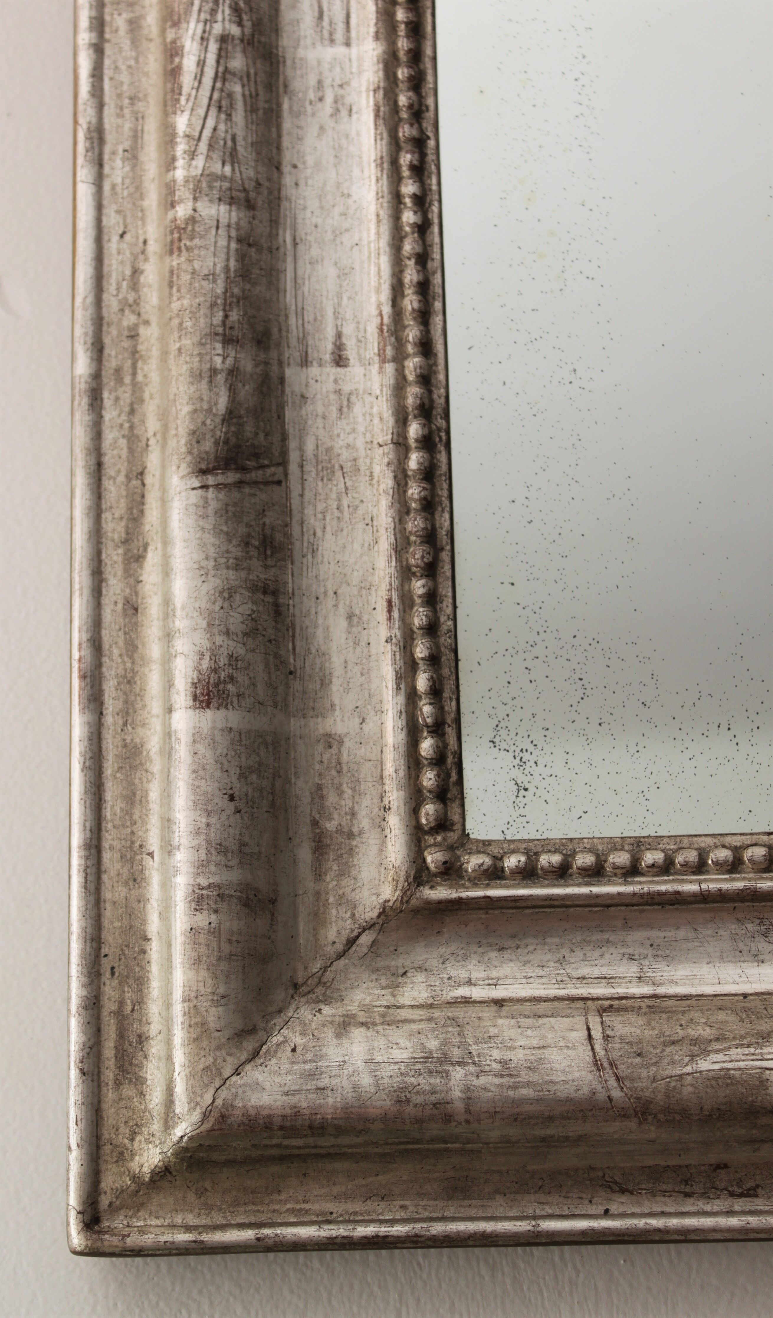 Louis Philippe silver mirror