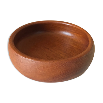 Vintage teak round cup Years 60