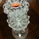 Chandelier verre et pampille de cristal