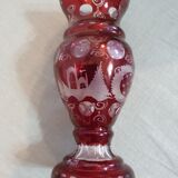 Bohemian crystal vase