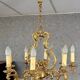 Large Louis XV style chandelier in gilded bronze circa 1950