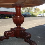 Table drum time empire with its marble Bowl st anne