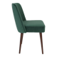 "Shell" Chair Dark Green Velvet, 1960s