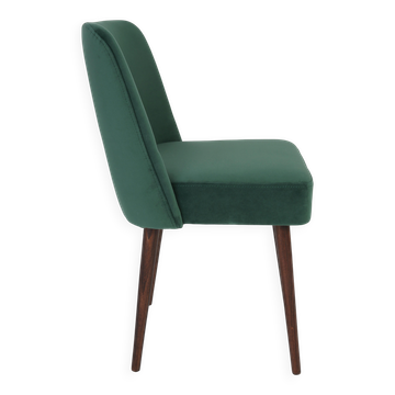 Chaise "Shell" Velours Vert Foncé, 1960s