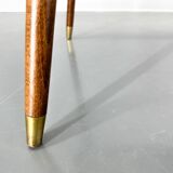 Midcetury Wood & Glass Mozaik Coffee or Side Table, Germany