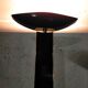 Vintage floor lamp design 1980 in lacquered metal ceramic and brass