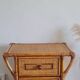 Commode en rotin circa années 70