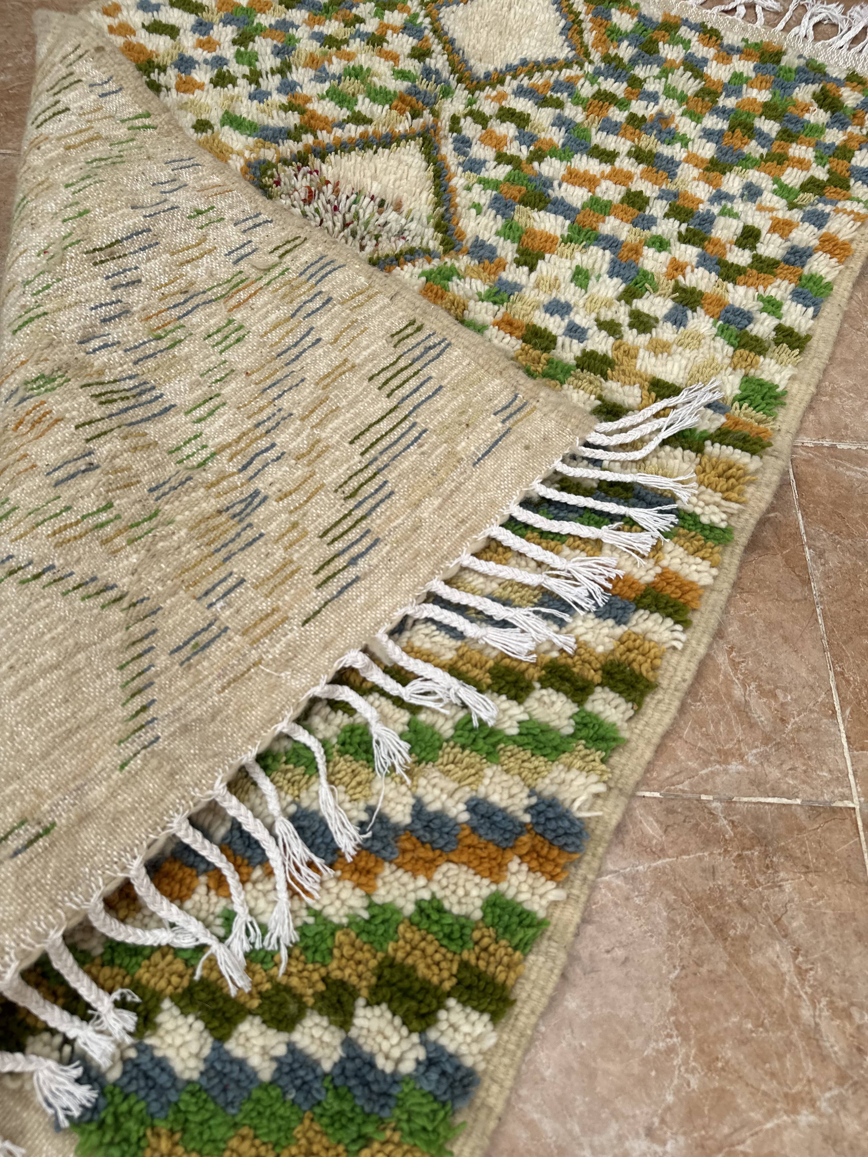 Small Moroccan Azilal rug, authentic vintage Moroccan Berber rug
