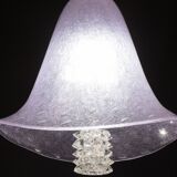 Elegant Barovier e Toso Lantern in Bubble Glass with a Rostrato glass element