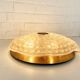 ceiling lamp by carl fagerlund for Lyfa, glass & brass, Denmark, 1960s