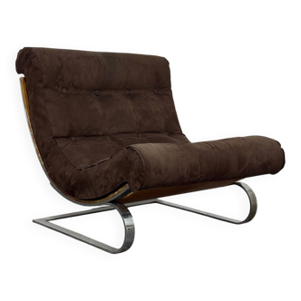 Renato Balestra Cinova 1973 Poltrona Design Acciaio Cromato Modernaria