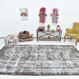 Turkish vintage large living room rug 313x188cm
