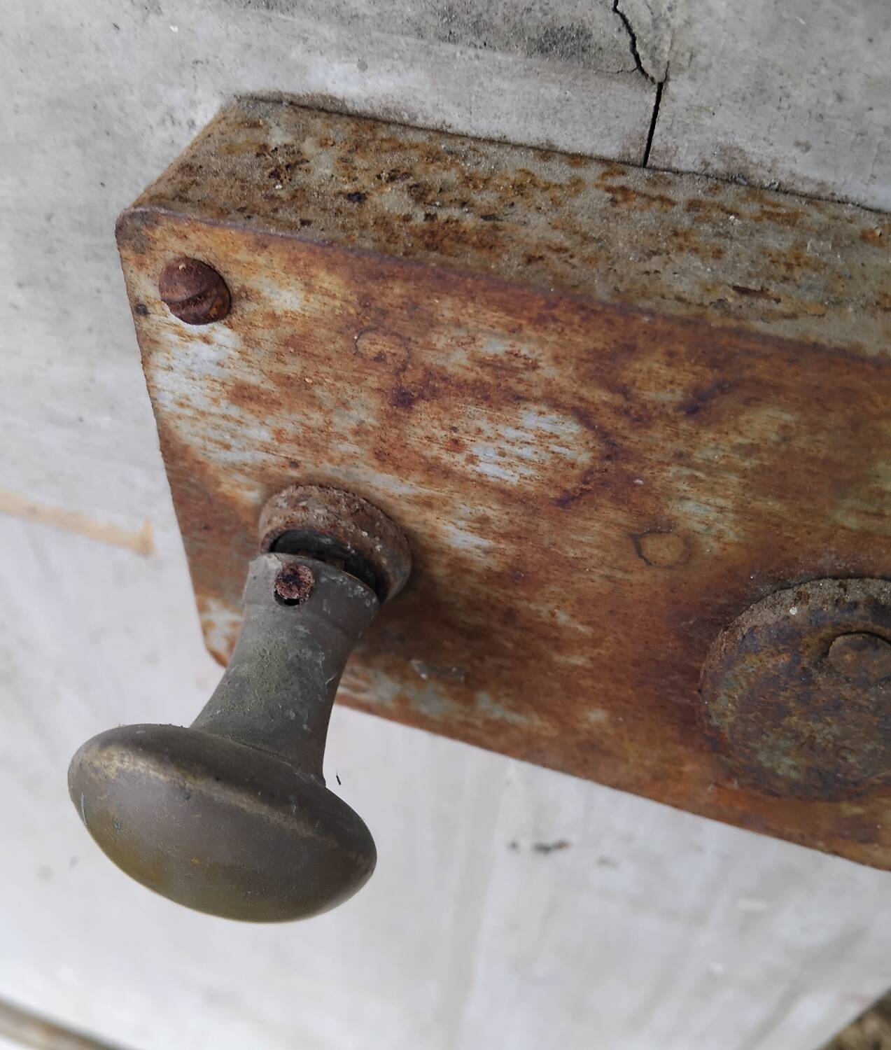 Old door with vintage wooden shutters