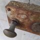 Ancienne porte avec volets en bois Vintage