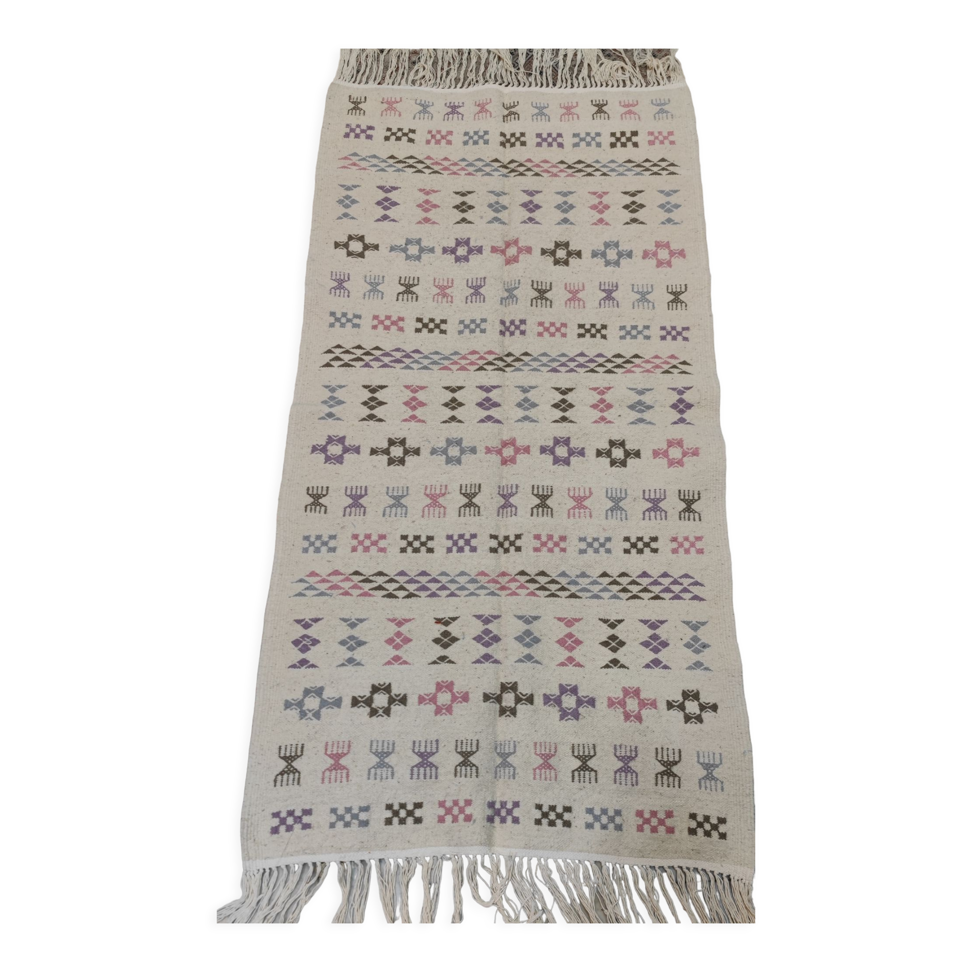Berber carpet handmade in natural wool