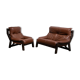 Canapé et fauteuil brutalistes hollandais conçus par Gerard Van den Berg pour Montis, vers 1980