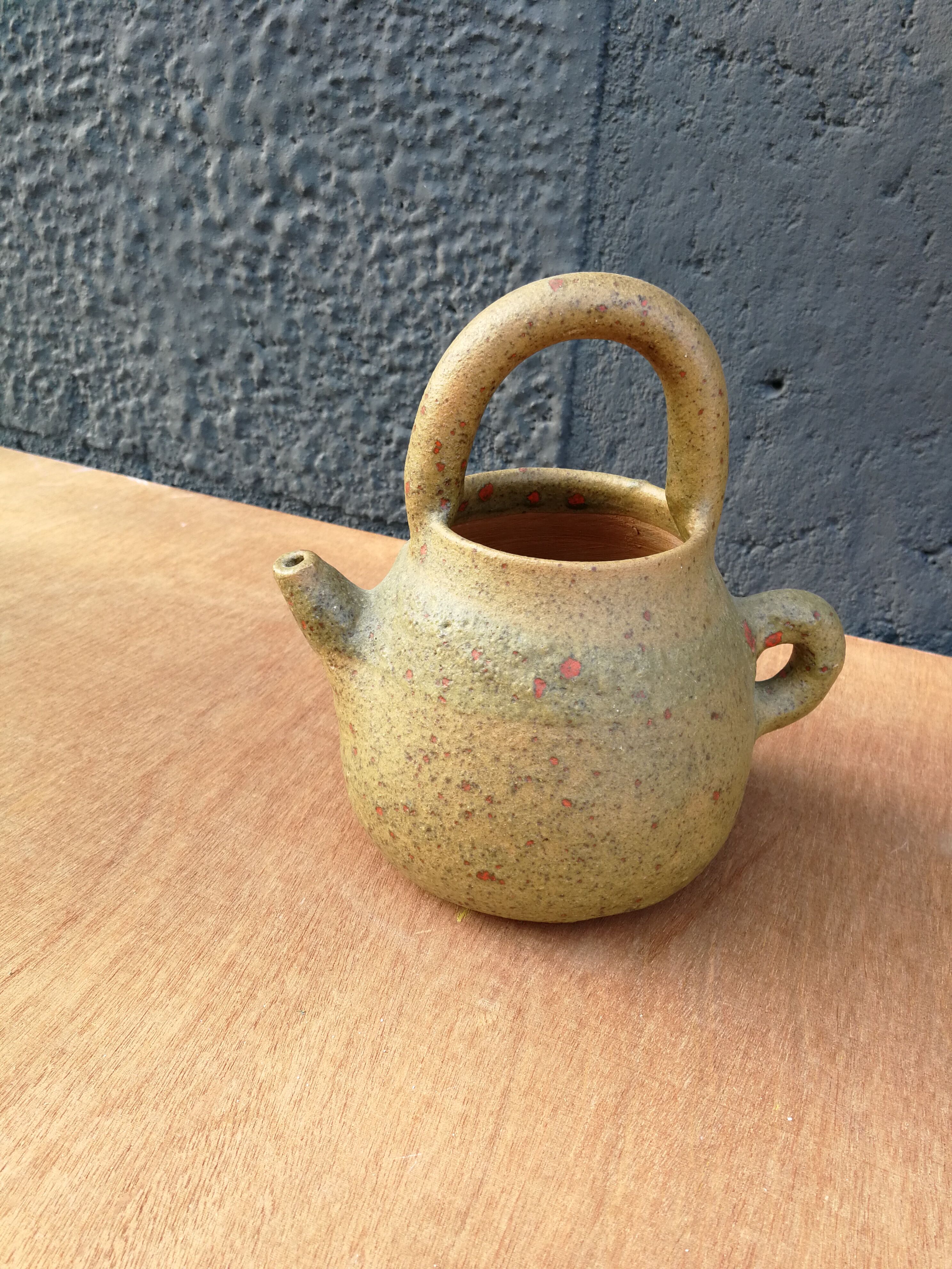 Glazed terracotta pitcher CP Orezza, Corsica