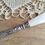 Mother-of-pearl and silver paper cutter