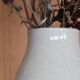 Ecru earthenware vase