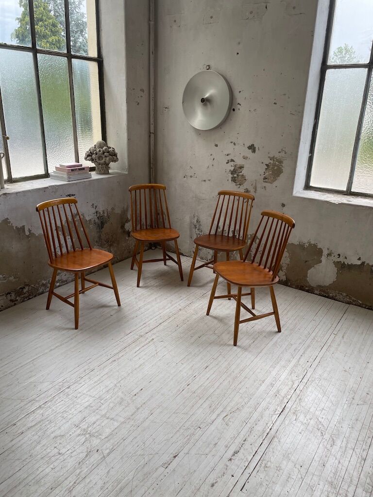 4 Scandinavian chairs Sweden Stolfabrik