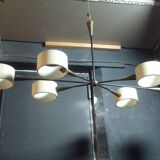 6-light art deco chandelier from the 30s/40s