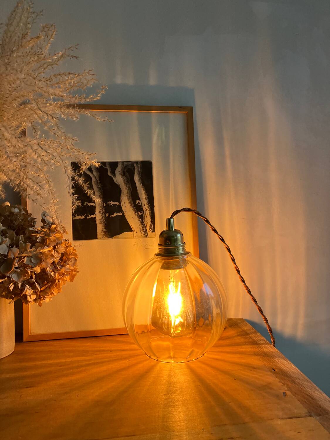 Vintage portable lamp