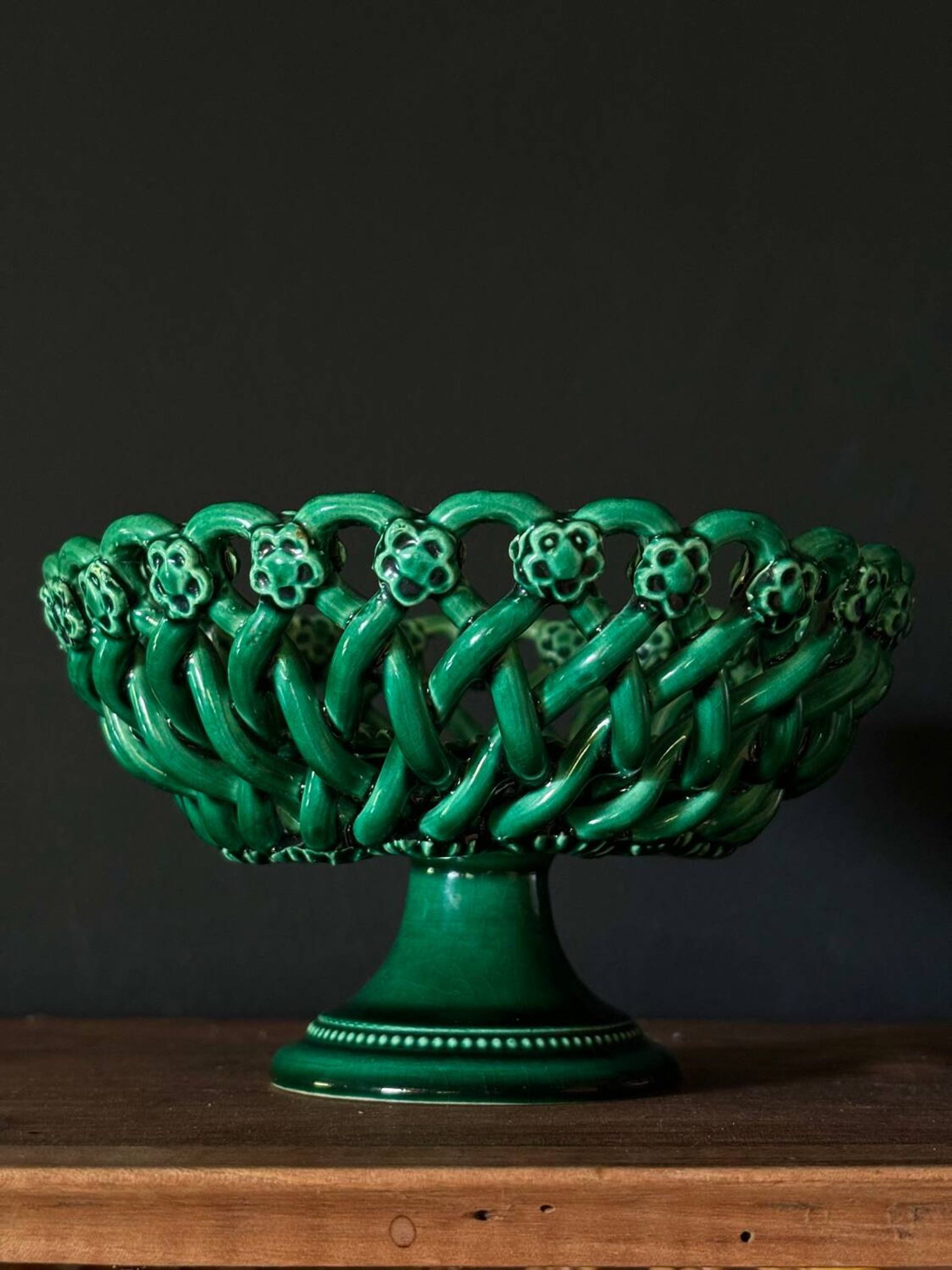 Pichon House woven ceramic basket