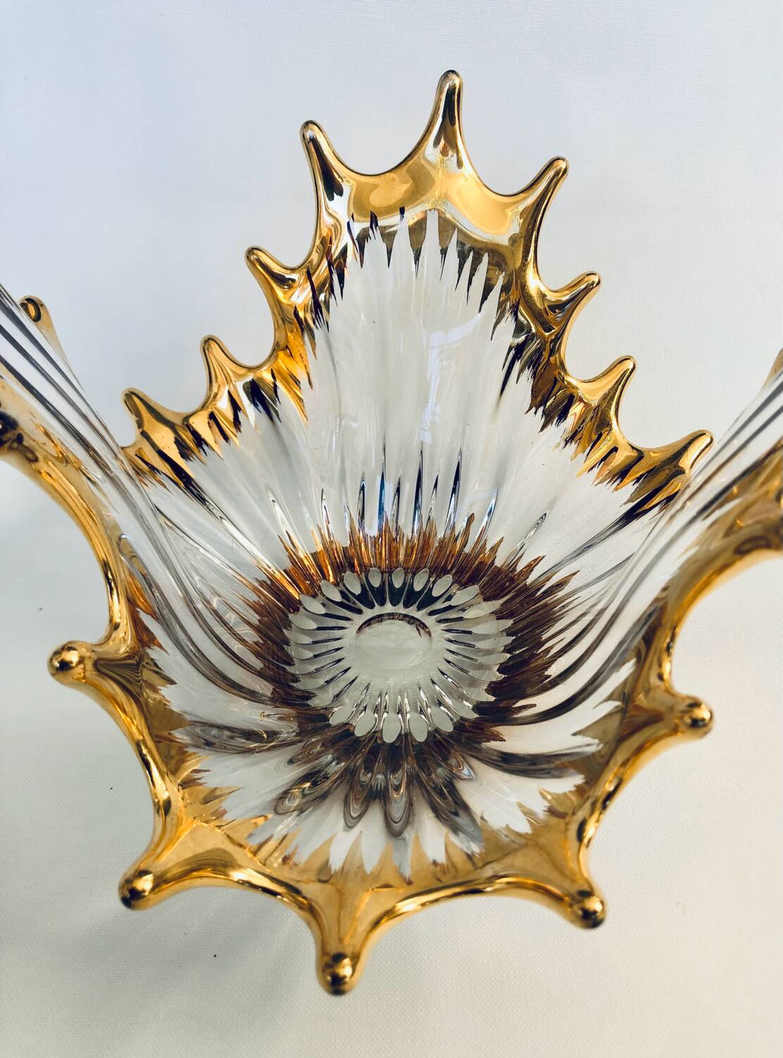 Bayel crystal bowl and gilding, 1950-60