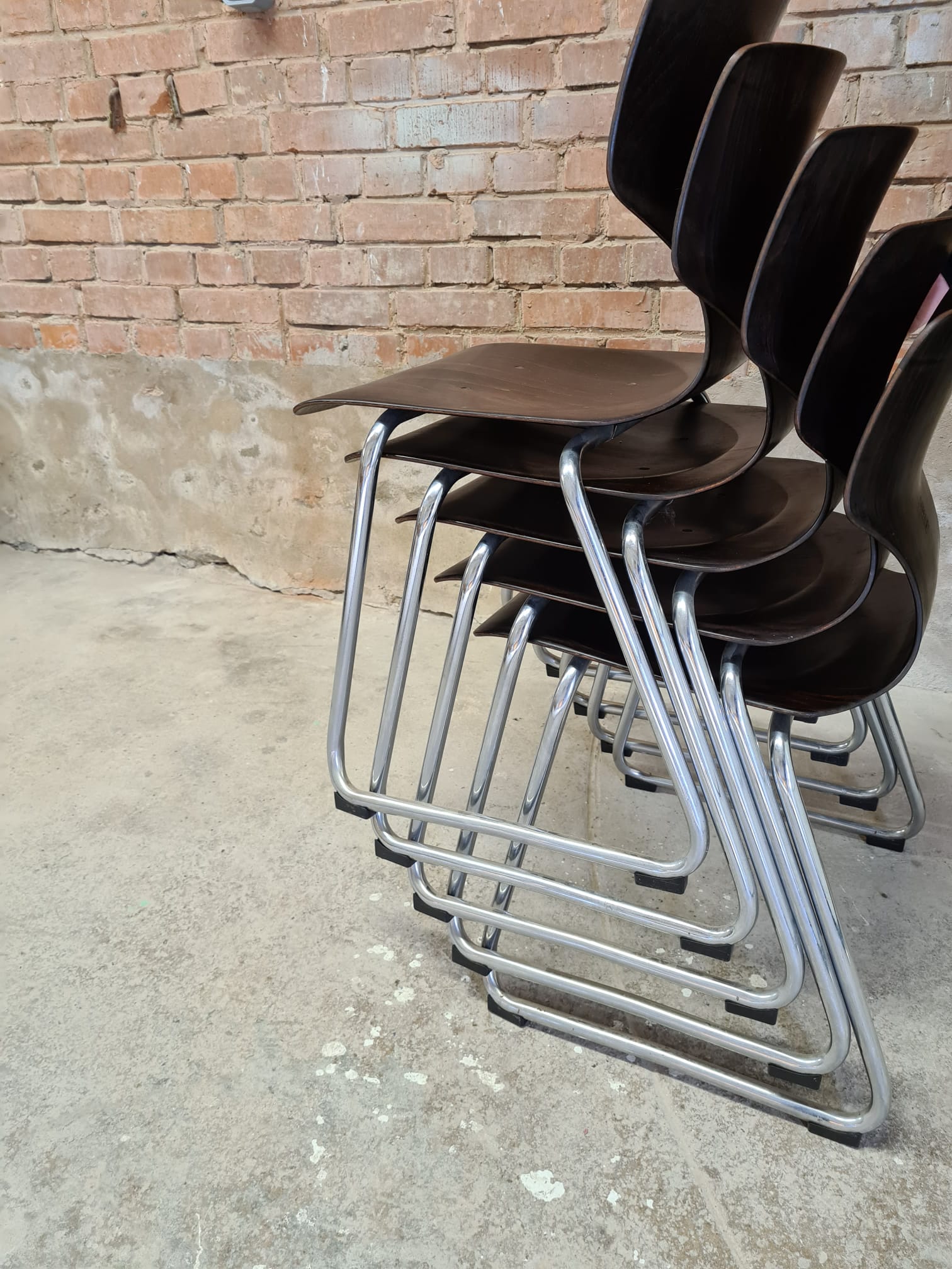 Set of four Pagwood Flototto chairs
