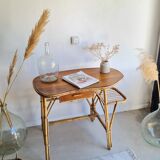 Vintage rattan desk