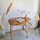 Vintage rattan desk