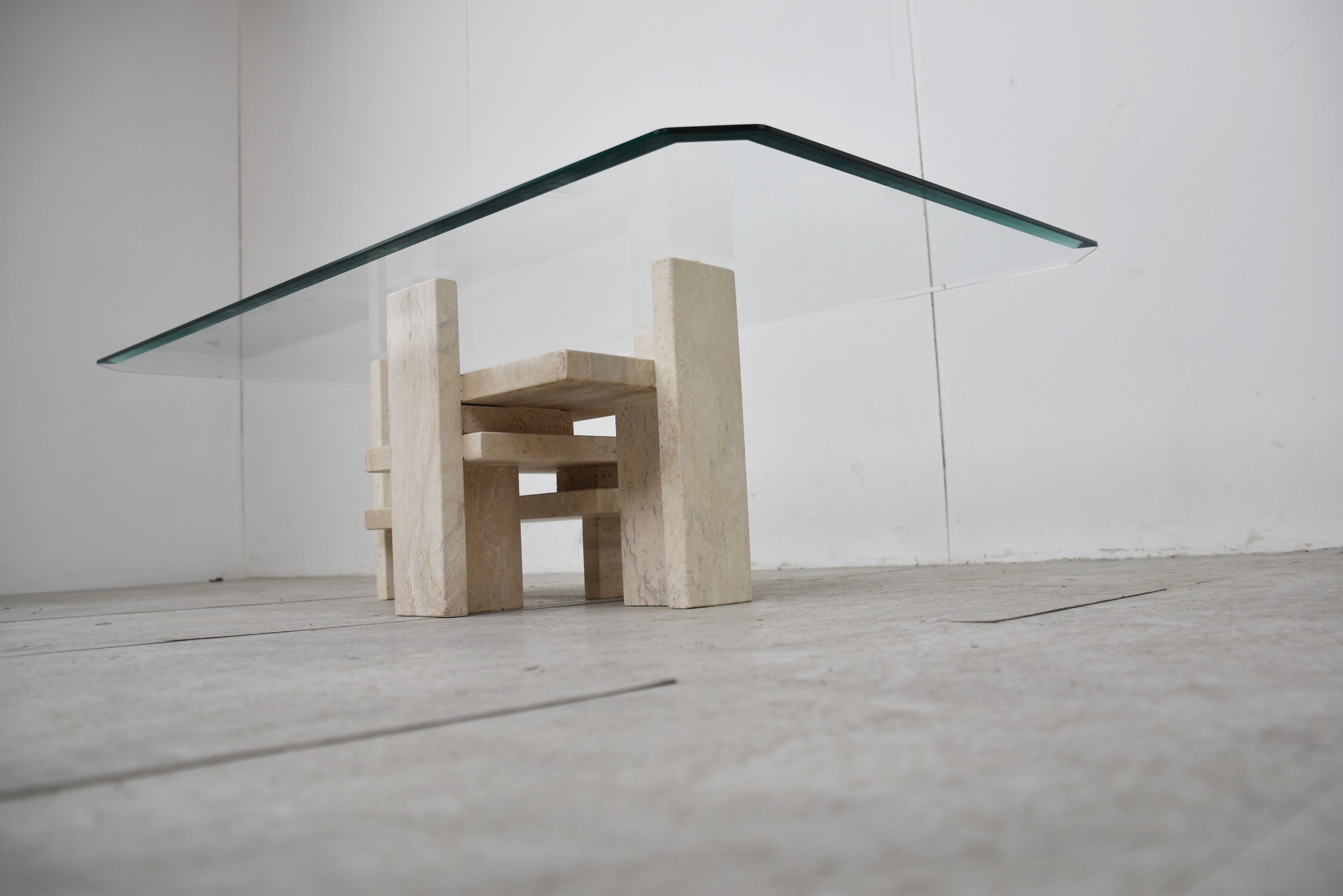 Vintage coffee table by Willy Ballez, 1970s