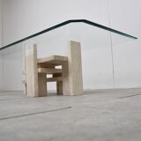 Vintage coffee table by Willy Ballez, 1970s
