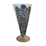 Vase en verre poli signé Pauline Godefroid