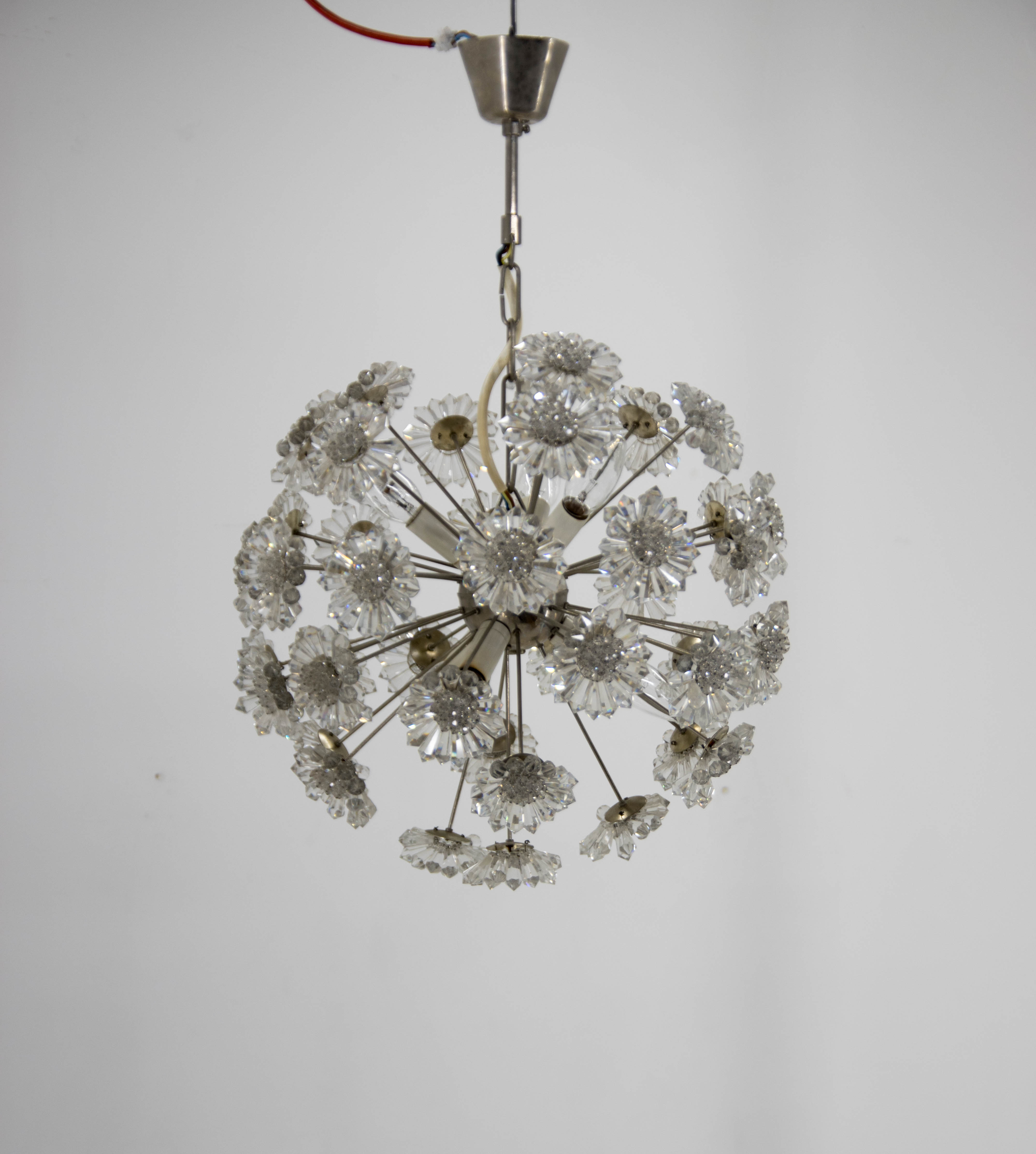 Lustre pissenlit par Preciosa, années 1970