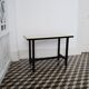 Formica and metal side table