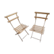 Pair of garden or antique bistro folding chairs