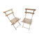 Pair of garden or antique bistro folding chairs