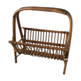 Rattan magazine holder