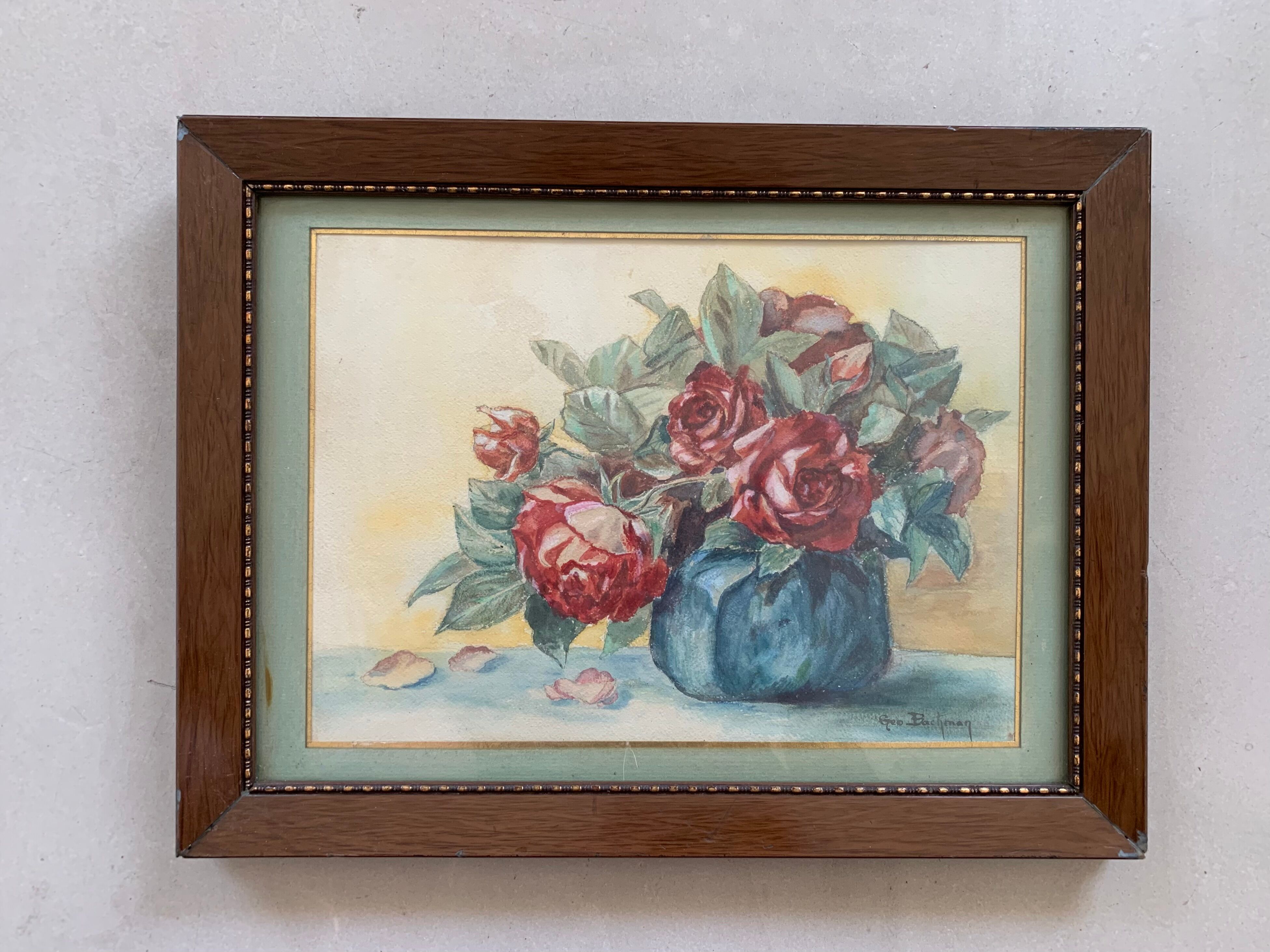 Painting pastel bouquet