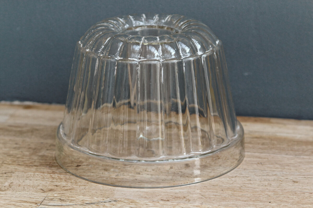 Old glass kouglof mold