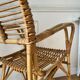 Vintage rattan armchair