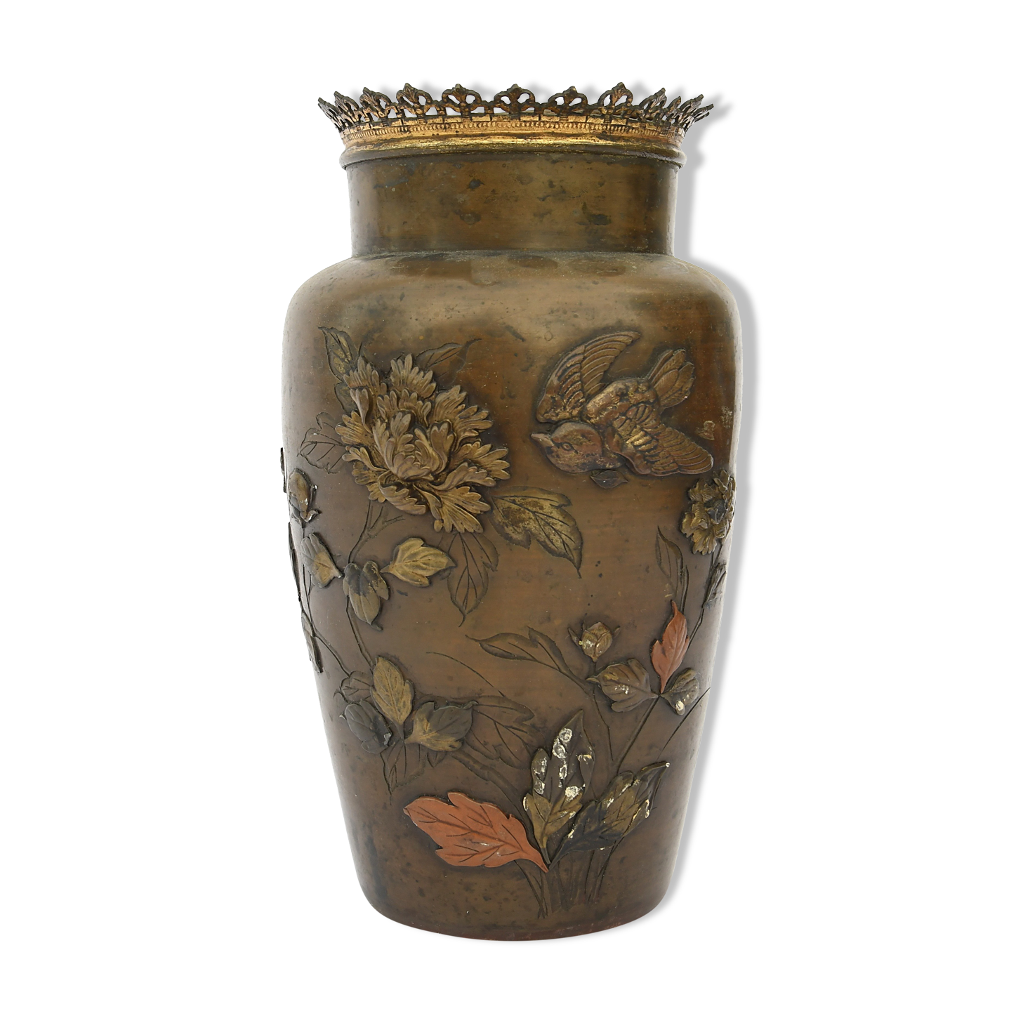 Asian bronze vase