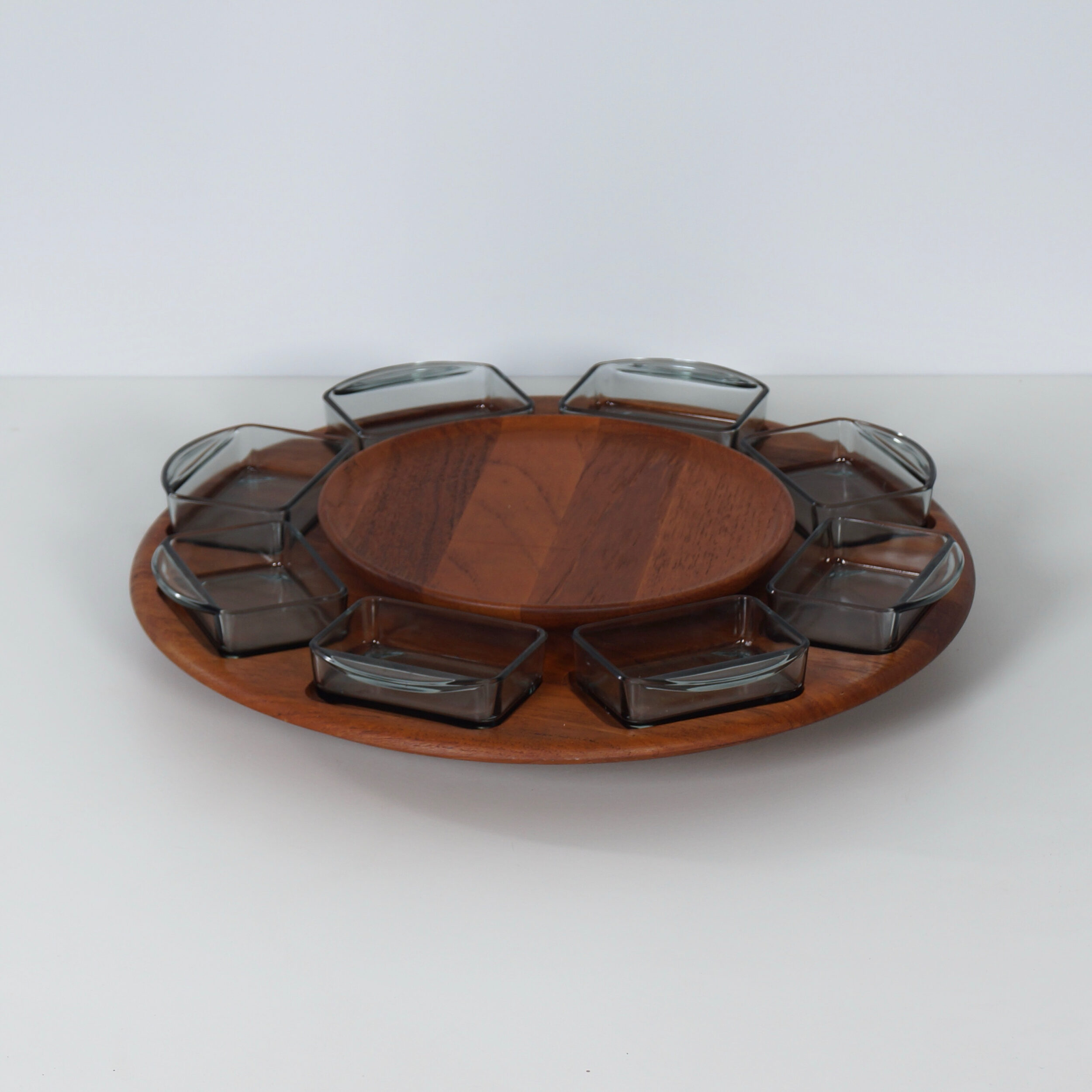 Danish Lazy Susan snack tray by Digsmed, Denmark, 1960s