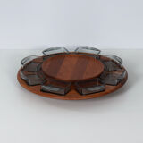 Danish Lazy Susan snack tray by Digsmed, Denmark, 1960s