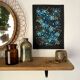 Peinture petites fleurs bleues