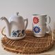 Duo of Italian porcelain mugs